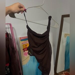 Zara Dark Brown Bodysuit